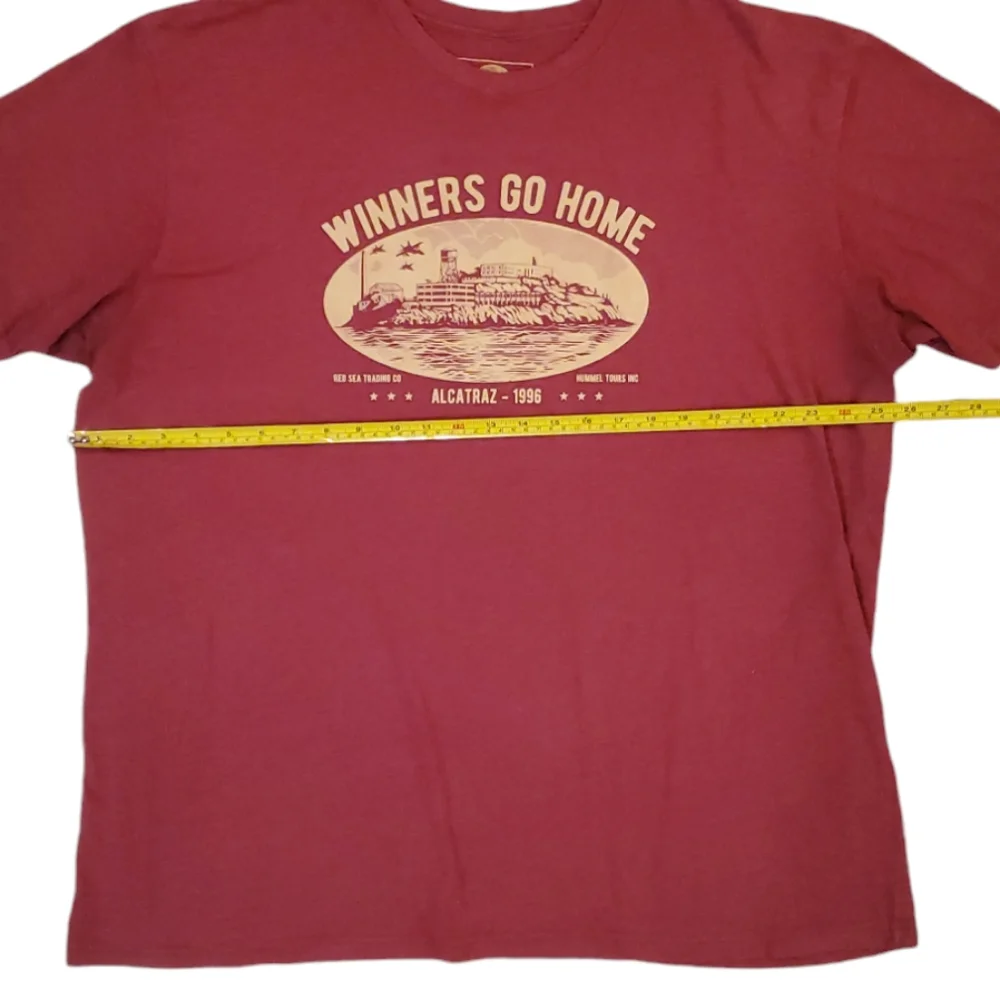 Zero Foxtrot Men's Maroon Red Winners Go Home T-shirt Size 3XL‎